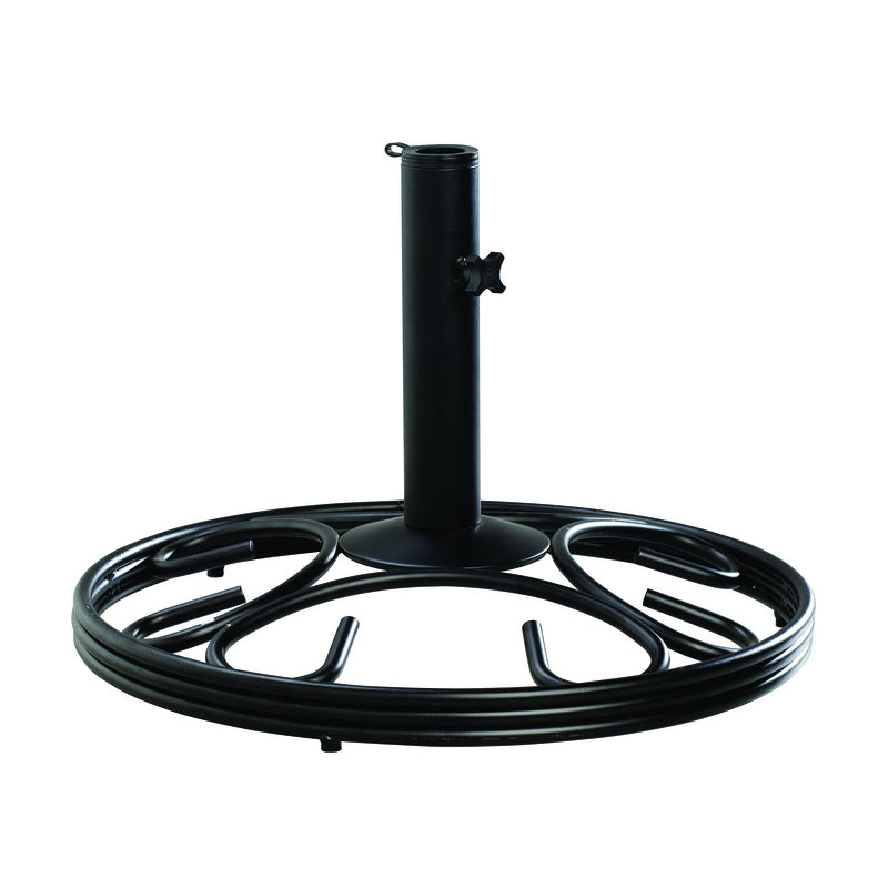 LIVING ACCENTS - Living Accents Black Round Cast Iron Umbrella Base