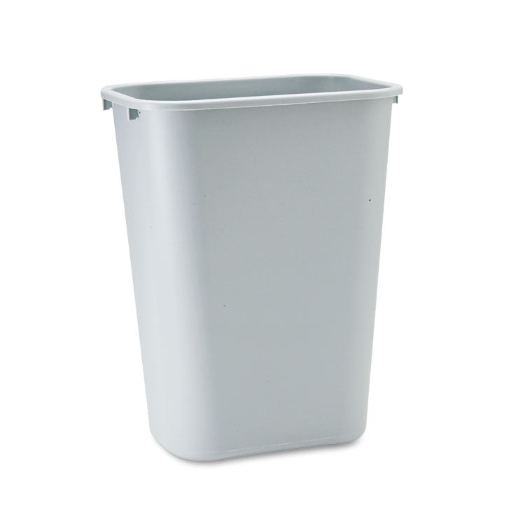 Rubbermaid Commercial - Deskside Plastic Wastebasket, 10.25 gal, Plastic, Gray