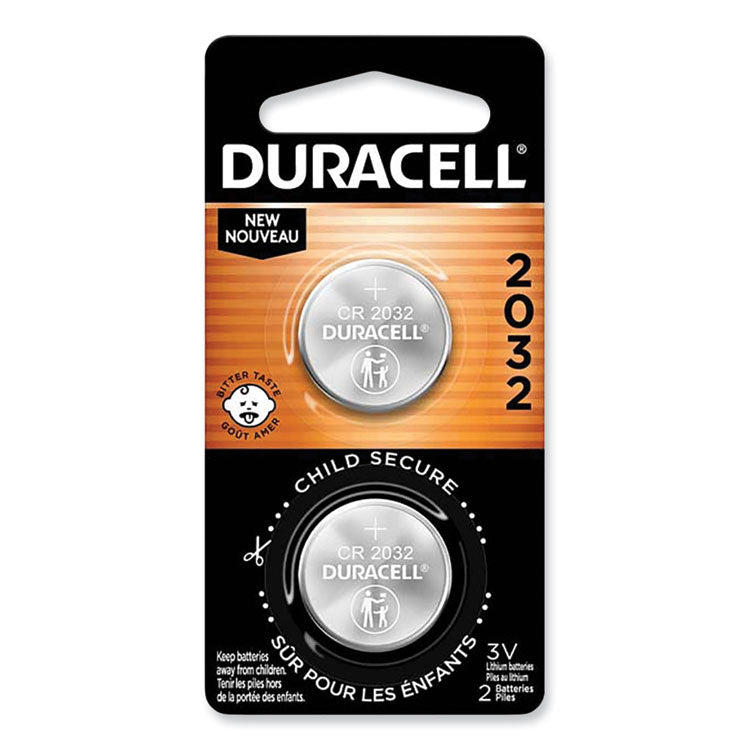 Duracell - Lithium Coin Batteries With Bitterant, 2032, 6/Box