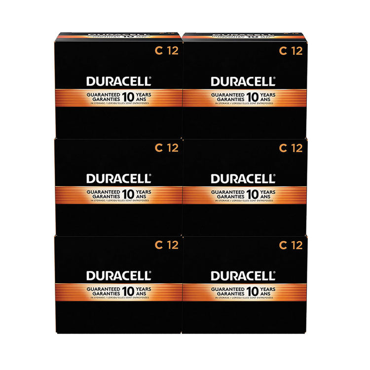 Duracell - CopperTop Alkaline C Batteries, 72/Carton