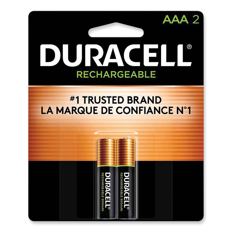 Duracell - Rechargeable StayCharged NiMH Batteries, AAA, 2/Pack