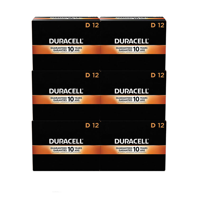 Duracell - CopperTop Alkaline D Batteries, 72/Carton