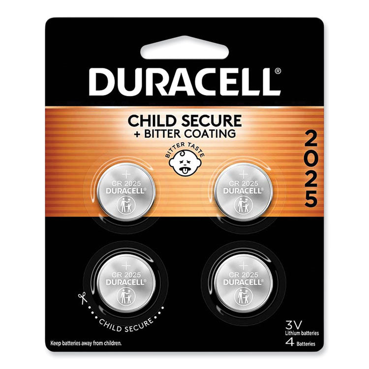 Duracell - Lithium Coin Batteries With Bitterant, 2025, 4/Pack