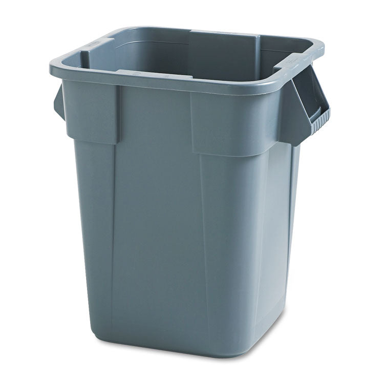 Rubbermaid Commercial - Square Brute Container, 40 gal, Polyethylene, Gray