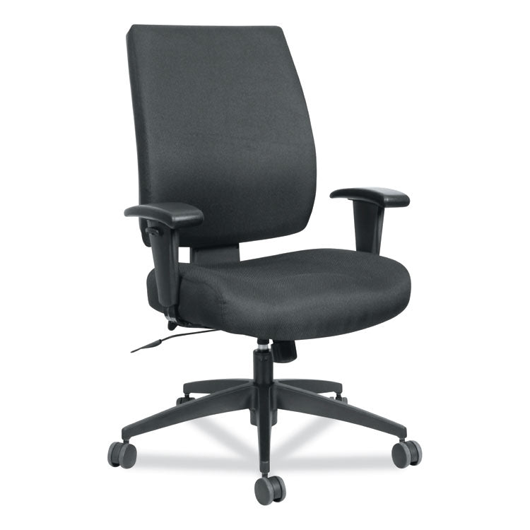 Alera - Alera Wrigley Series High Performance Mid-Back Synchro-Tilt Task Chair, Supports 275 lb, 17.91" to 21.88" Seat Height, Black