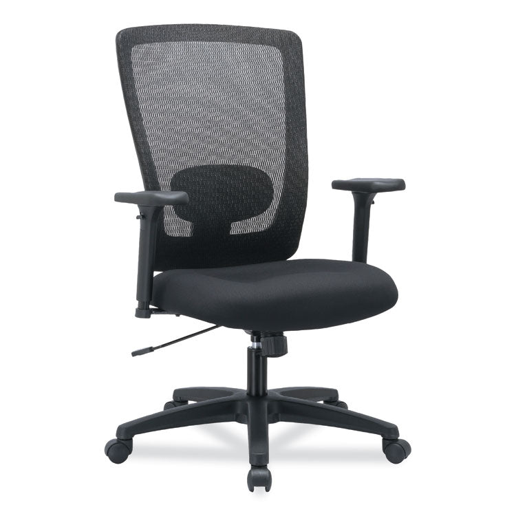 Alera - Alera Envy Series Mesh High-Back Swivel/Tilt Chair, Supports Up to 250 lb, 16.88" to 21.5" Seat Height, Black