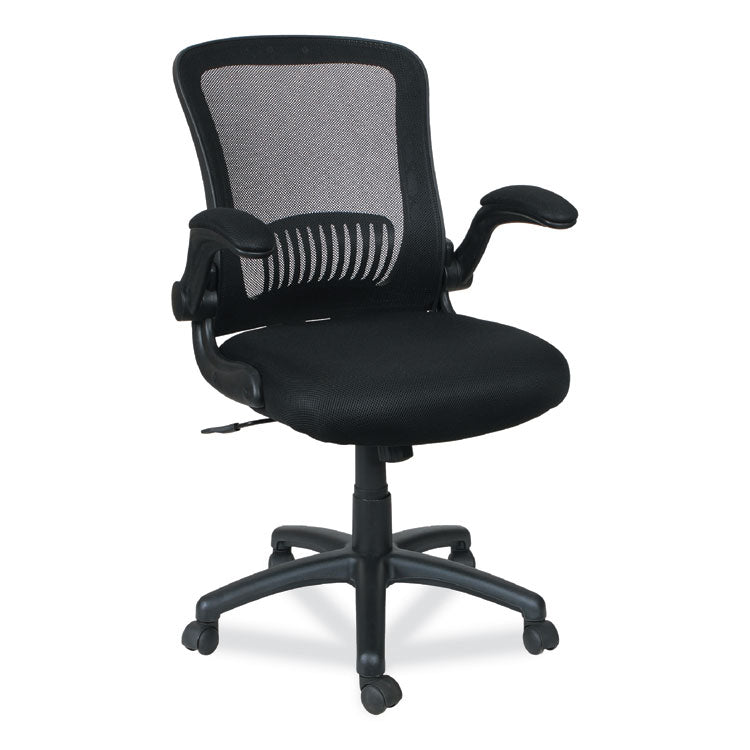 Alera - Alera EB-E Series Swivel/Tilt Mid-Back Mesh Chair, Supports Up to 275 lb, 18.11" to 22.04" Seat Height, Black