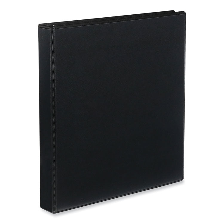 Universal - Slant D-Ring View Binder, 3 Rings, 1" Capacity, 11 x 8.5, Black, 12/Carton