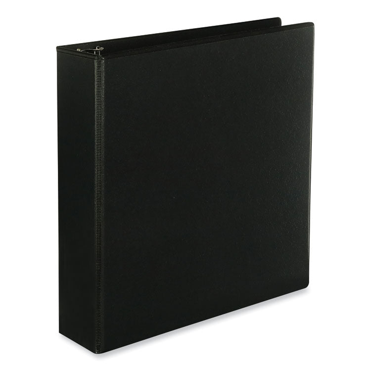 Universal - Slant D-Ring View Binder, 3 Rings, 2" Capacity, 11 x 8.5, Black, 6/Carton