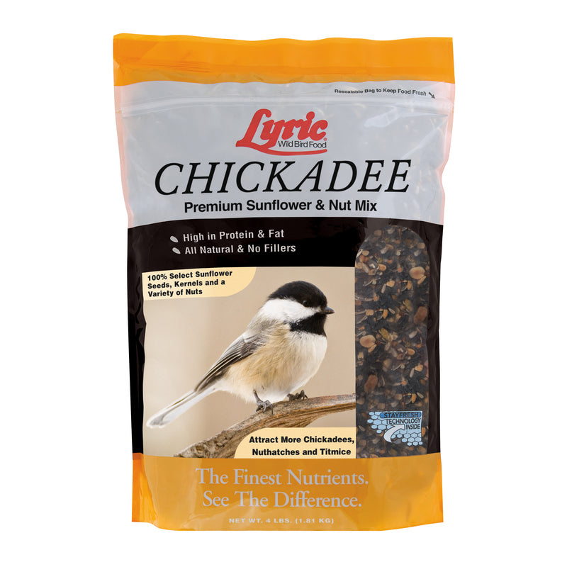 LYRIC - Lyric Chickadee Sunflower Seeds and Peanuts Wild Bird Food 4 lb