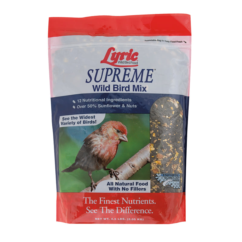 LYRIC - Lyric Supreme Assorted Species Sunflower Seeds Wild Bird Food 4.5 lb