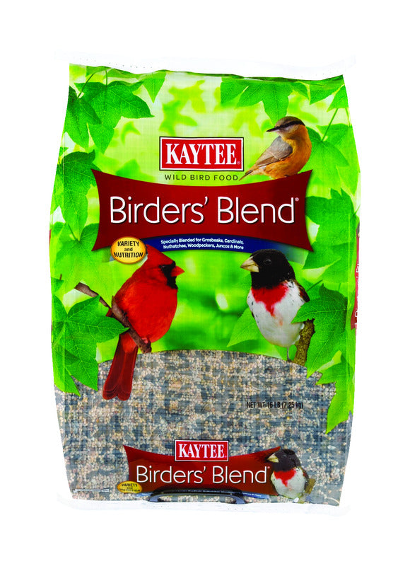 KAYTEE - Kaytee Birders Blend Songbird Black Oil Sunflower Seed Wild Bird Food 16 lb