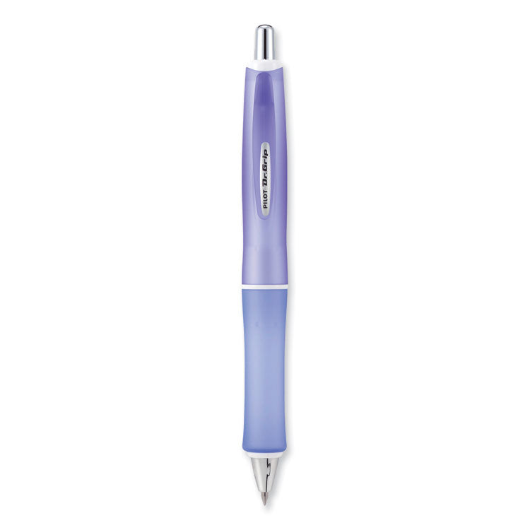 Pilot - Dr. Grip Frosted Advanced Ink Ballpoint Pen, Retractable, Medium 1 mm, Black Ink, Purple Barrel