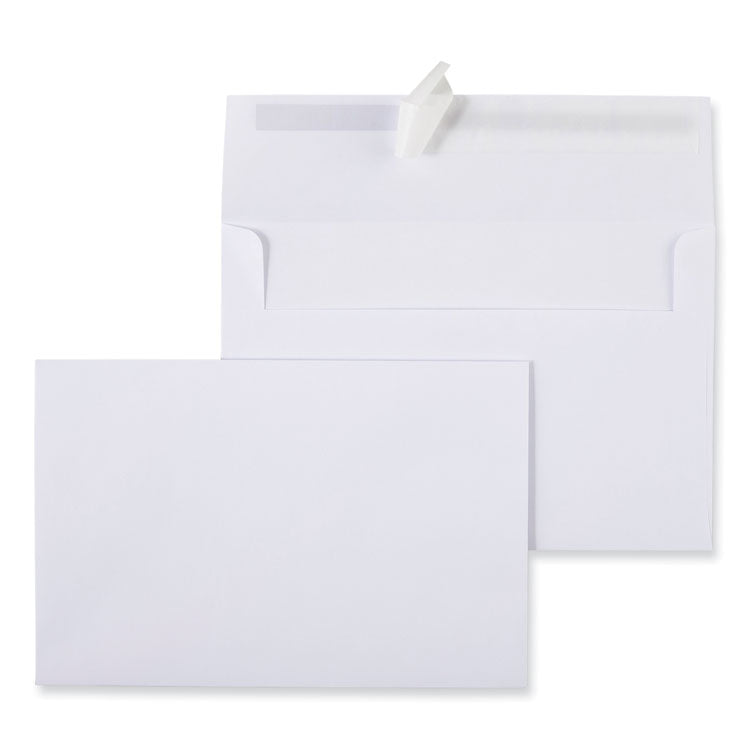 Universal - Peel Seal Strip Business Envelope, #A9, Square Flap, Self-Adhesive Closure, 5.74 x 8.75, White, 100/Box