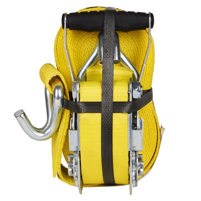 KEEPER - Keeper 2 in. W X 27 ft. L Yellow Tie Down w/Ratchet 3333 lb 1 pk [4622]