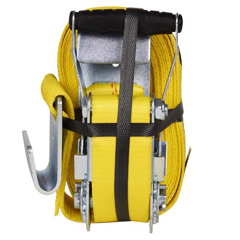 KEEPER - Keeper 2 in. W X 27 ft. L Yellow Tie Down w/Ratchet 3333 lb 1 pk [4623]