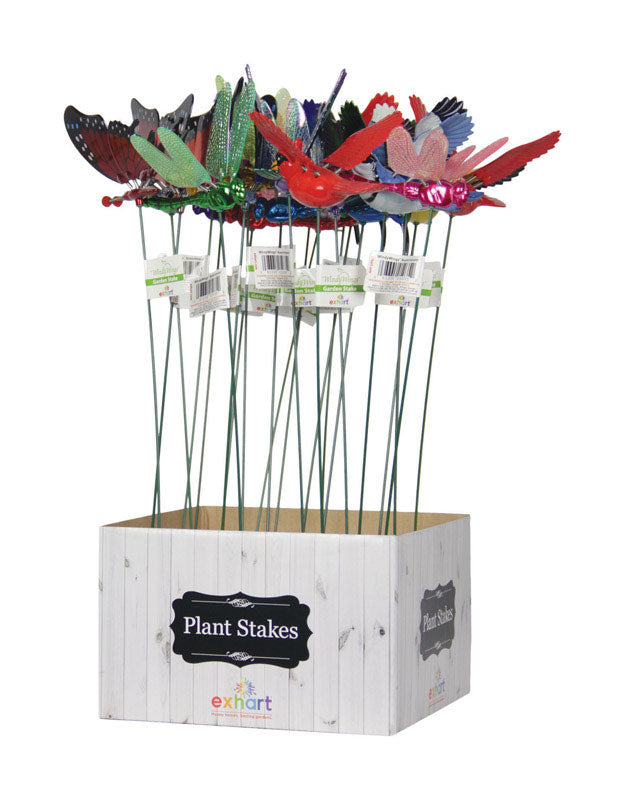 EXHART - Exhart WindyWings Assorted Plastic 16 in. H Planter Stake - Case of 24