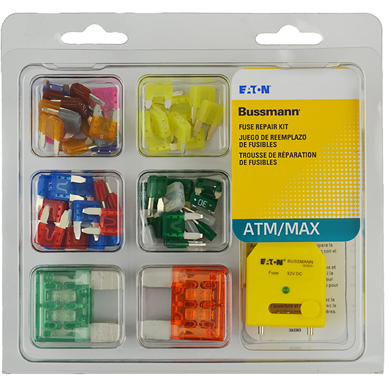 BUSSMANN - Bussmann ATM/MAX Assorted Blade Fuse Assortment 64 pk