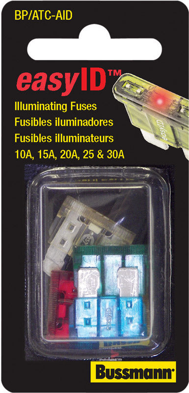 BUSSMANN - Bussmann EasyID 30 amps ATC Blade Fuse Assortment 1 pk