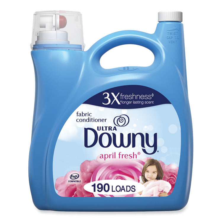 Downy - Liquid Fabric Softener, April Fresh, 140 oz Bottle, 4/Carton