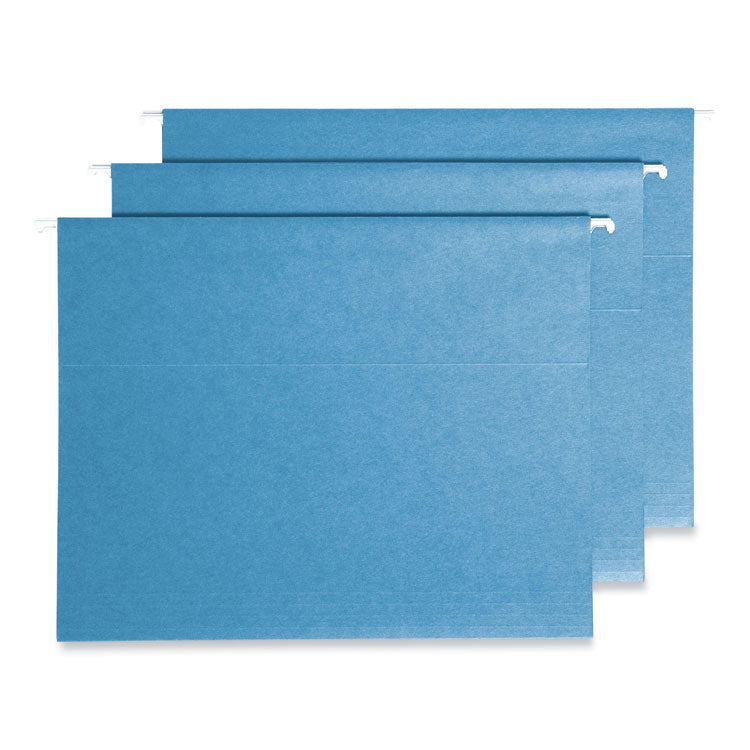 Smead - Colored Hanging File Folders with ProTab Kit, Letter Size, 1/3-Cut, Blue