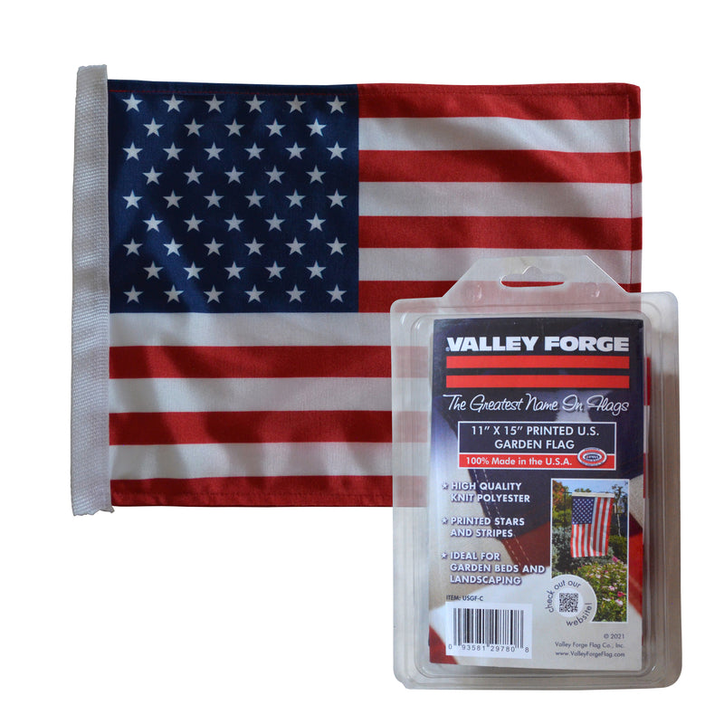 VALLEY FORGE - Valley Forge American Garden Flag 11 in. H X 15 in. W