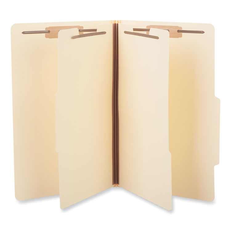 Universal - Six-Section Classification Folders, 2 Dividers, 2" Expansion, Legal Size, Manila, 15/Box