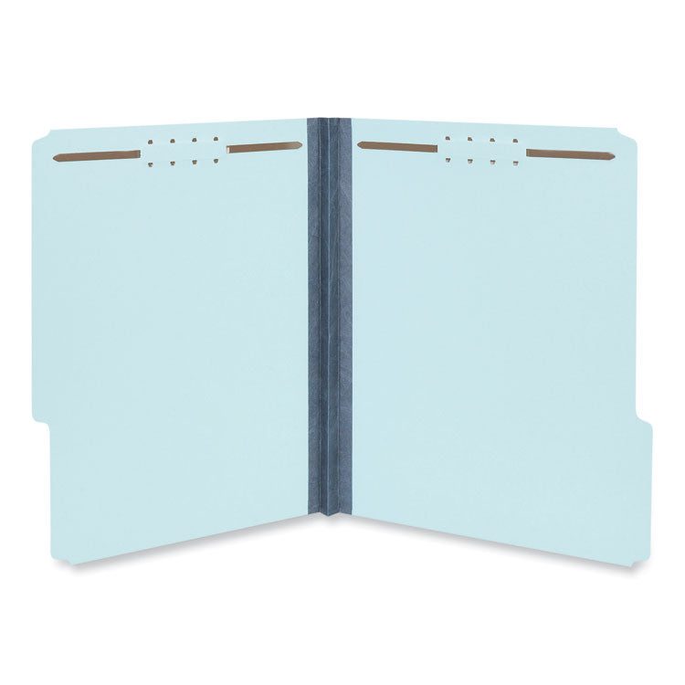 Universal - Top Tab Classification Folders, 1" Expansion, Letter Size, Light Blue, 25/Box