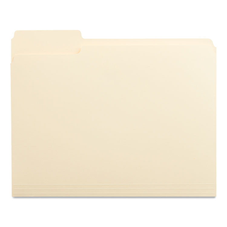 Universal - Top Tab File Folders, 1/3-Cut Tabs: Left Position, Letter Size, 0.75" Expansion, Manila, 100/Box