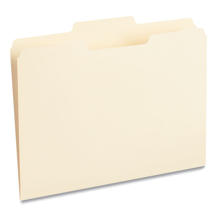 Universal - Top Tab File Folders, 1/3-Cut Tabs: Center Position, Letter Size, 0.75" Expansion, Manila, 100/Box