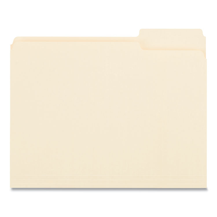 Universal - Top Tab File Folders, 1/3-Cut Tabs: Right Position, Letter Size, 0.75" Expansion, Manila, 100/Box