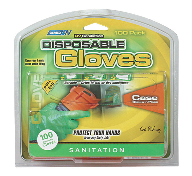 CAMCO - Camco RV Sanitation Disposable Gloves 100 pk