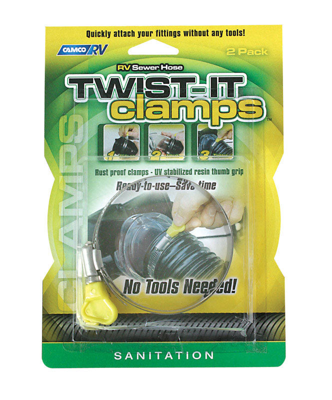 CAMCO - Camco Sewer Hose Twist-It Clamps 2 pk