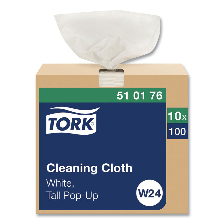 Tork - Cleaning Cloth, 8.46 x 16.13, White, 100 Wipes/Box, 10 Boxes/Carton