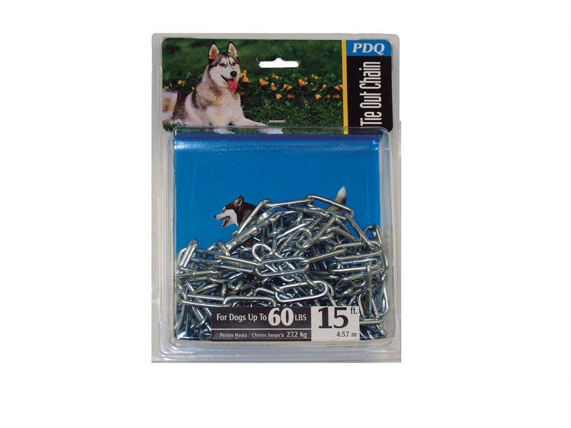 PDQ - PDQ Dark Gray Steel Dog Tie Out Chain Large