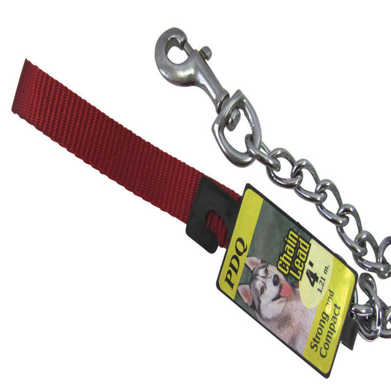 PDQ - PDQ Silver Chain Lead Steel Dog Leash Small/Medium [12602]