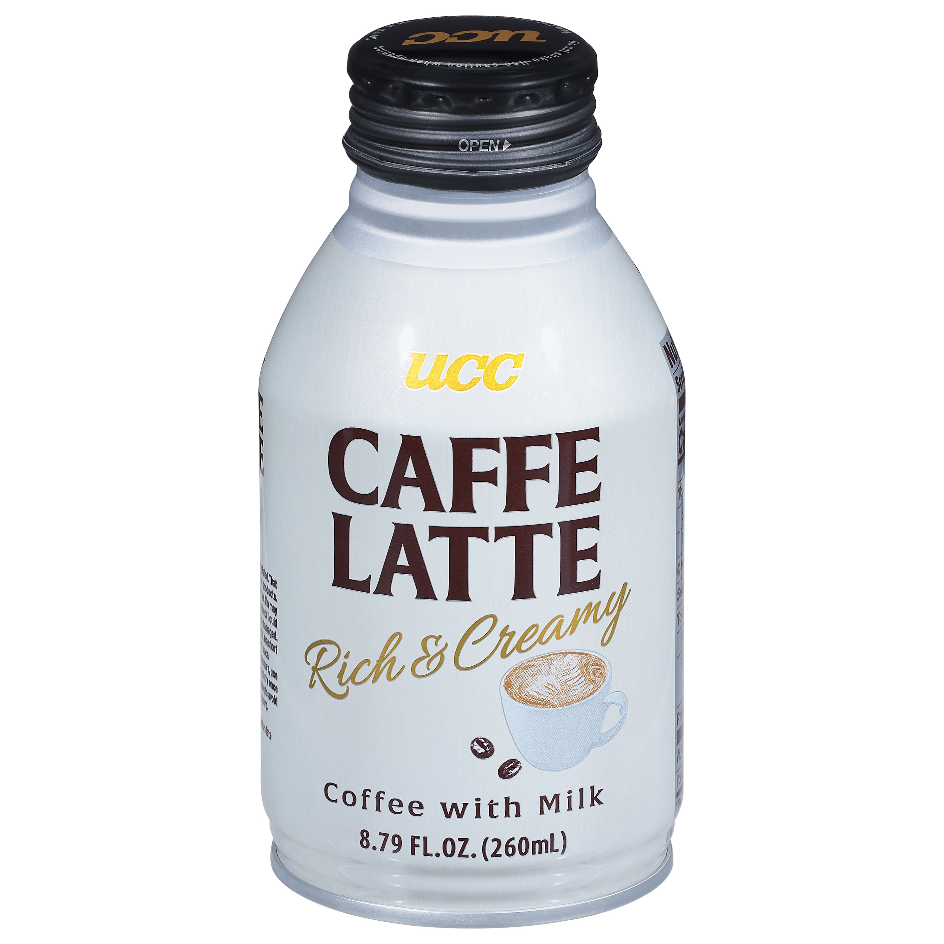 Ucc Rich & Creamy Caffe Latte 8.79 fl oz - Case of 24