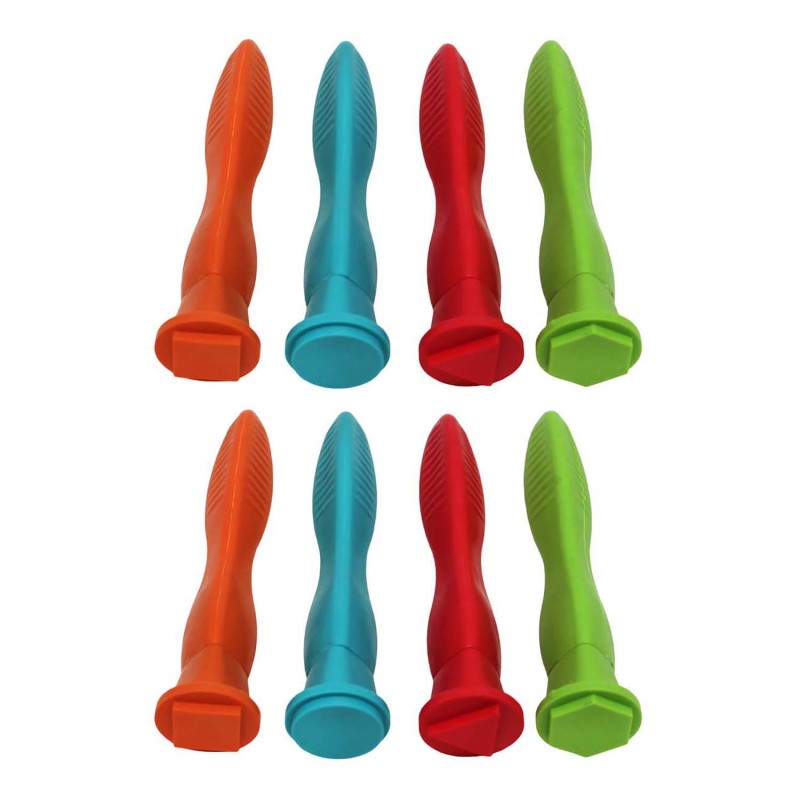 READY 2 LEARN - Easy Grip Geometric Stampers, 4 Per Pack, 2 Packs