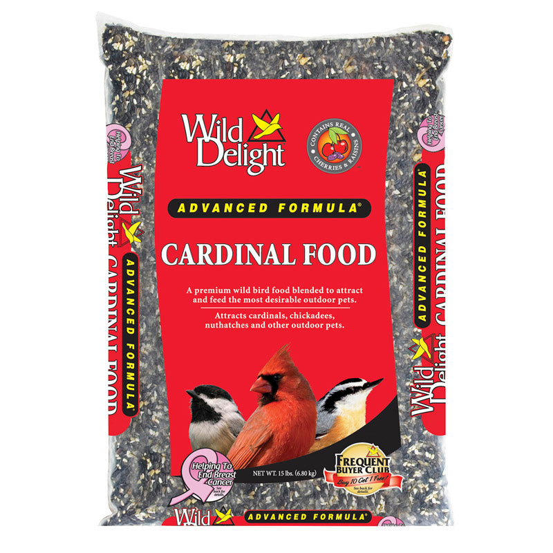 WILD DELIGHT - Wild Delight Cardinal Sunflower Seeds Wild Bird Food 15 lb
