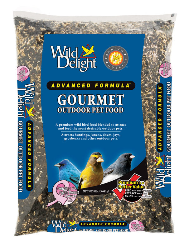 WILD DELIGHT - Wild Delight Gourmet Assorted Species Sunflower Seeds Wild Bird Food 8 lb