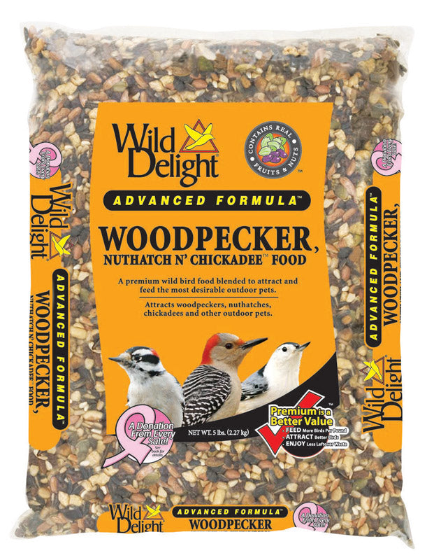 WILD DELIGHT - Wild Delight Woodpecker Sunflower Seeds Wild Bird Food 5 lb