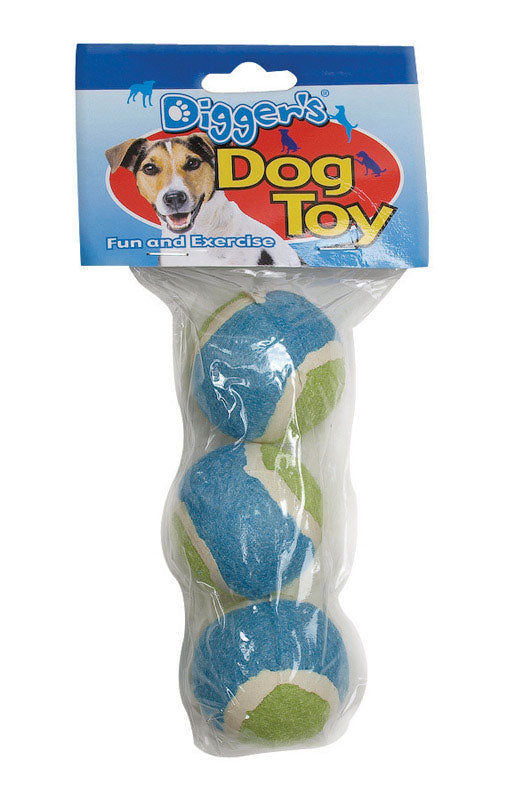 BOSS PET - Boss Pet Digger's Multicolored Rubber Mini Tennis Balls Small 3 pk