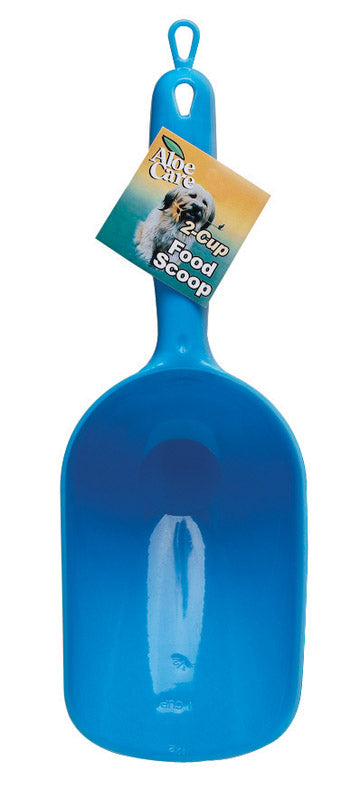 ALOE CARE - Aloe Care Blue Plain Plastic 16 oz Pet Food Scoop For Universal