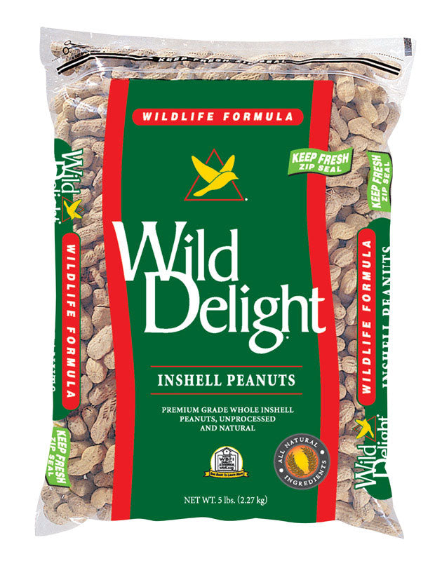 WILD DELIGHT - Wild Delight Assorted Species In-Shell Peanuts Wild Bird Food 5 lb