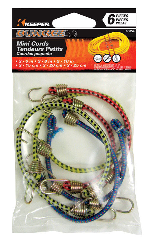 KEEPER - Keeper Assorted Bungee Cord Set assorted in. L X 0.16 in. 1 pk