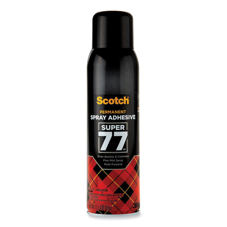 Scotch - Super 77 Multipurpose Spray Adhesive, 13.57 oz, Dries Clear