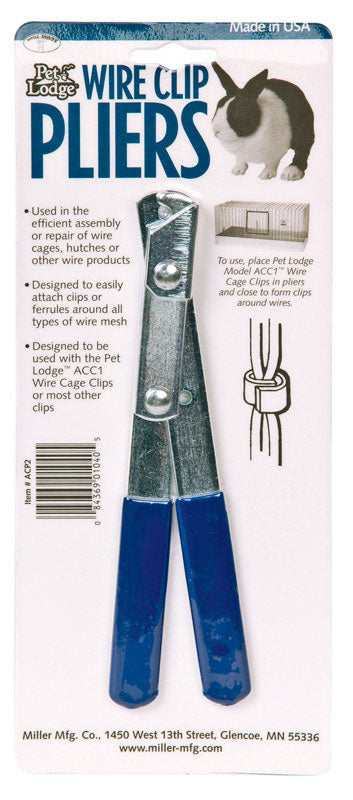 PET LODGE - Pet Lodge Metal Wire Cage Clip Pliers Silver 7 in. H X 1 in. W X 6 in. D