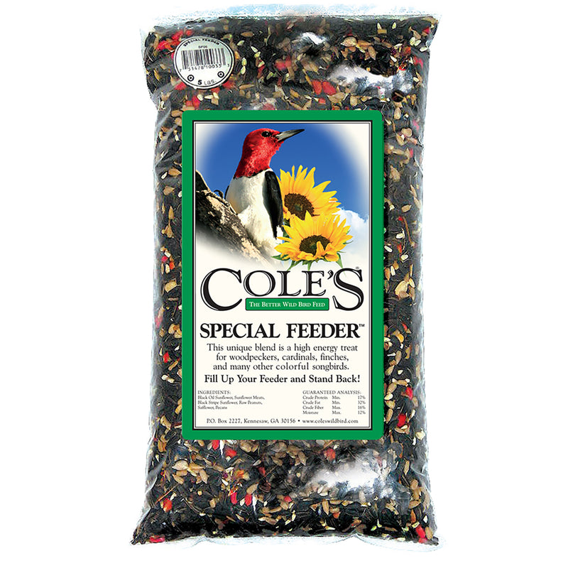 COLE'S - Cole's Special Feeder Wild Bird Black Oil Sunflower Bird Seed 10 lb