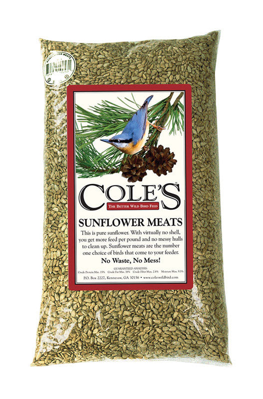 COLE'S - Cole's Assorted Species Sunflower Meats Wild Bird Food 5 lb