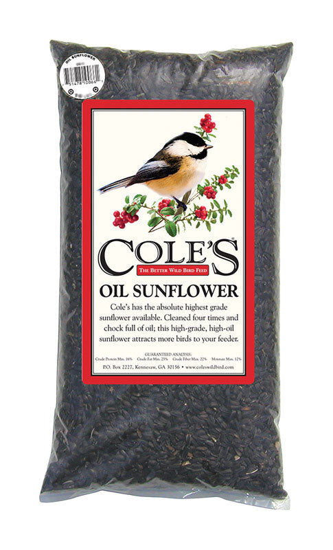 COLE'S - Cole's Assorted Species Black Oil Sunflower Wild Bird Food 8 lb
